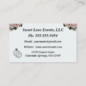 フローラダイヤモンドホワイトウェディングプランナー名刺 名刺 (裏面)