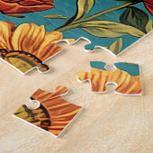 「フローラダシュントカラフルディライト – 犬パズル」 ジグソーパズル (側面)