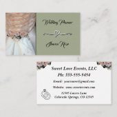 フローラダスティセージウェディングプランナー名刺 名刺 (正面/裏面)