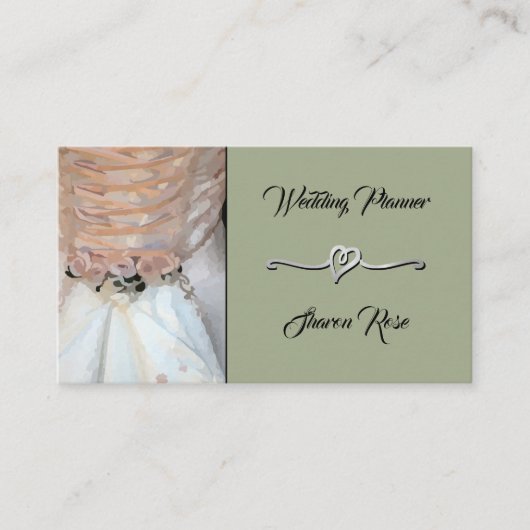 フローラダスティセージウェディングプランナー名刺 名刺 (正面)