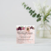 フローラダスティバラとブルゴーニュ結婚のウェブサイト エンクロージャーカード (スタンド正面)