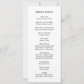 フローラダスティバラムーヴネイビー結婚ブルーの式典 招待状 (裏面)