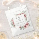 フローラダスティバラ結婚金ゴールドの感謝お願いバッグ フェイバーバッグ (クリップ留めされた状態)