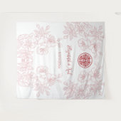 フローラダスティピ中国のッ結婚クの背景 タペストリー (正面(横))