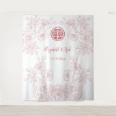 フローラダスティピ中国のッ結婚クの背景 タペストリー (正面)