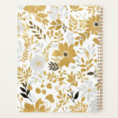 フローラダスティブラック&金ゴールド名スクリプト プランナー手帳 (裏面)