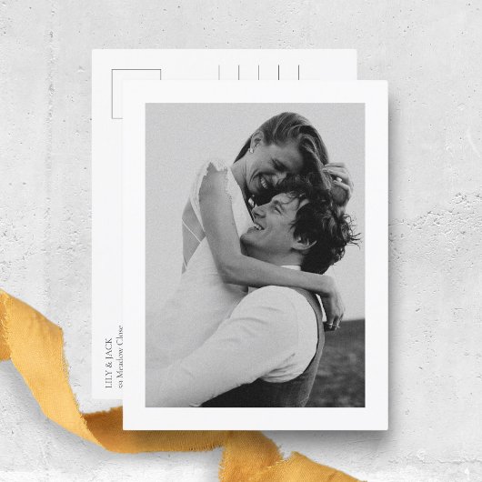 フローラダスティブルーアジサイ結婚ズサンキュー ポストカード