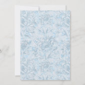 フローラダスティブルーウォーター結婚式招待状 招待状 (裏面)