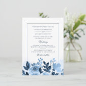 フローラダスティブルーウォーター赤面結婚ズ 招待状 (スタンド正面)