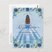 フローラダスティブルーシルバーグラムプリンセスキンセアニェラ ポストカード (正面/裏面)