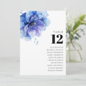 フローラダスティブルーテーブル番号座席表 招待状 (スタンド正面)