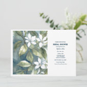 フローラダスティブルーブライダルシャワー結婚ズグリーン 招待状 (スタンド正面)