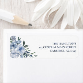 フローラダスティブルー差出人住所 ラベル