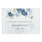 フローラダスティブルー祖父母1stクリスマス 枕カバー (裏面-右)