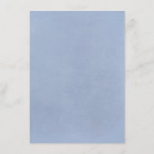 フローラダスティブルー結婚ズ情報ゲスト エンクロージャーカード (裏面)