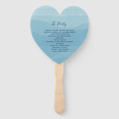 フローラダスティブルー結婚式 プログラム ハンドファン (裏面)