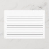 フローラダスティブルー開花ブライダルシャワーレシピ エンクロージャーカード (裏面)