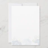 フローラダスティブルー80th誕生日パーティー 招待状 (裏面)