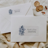 フローラダスティー結婚ブルー差出人住所 ラベル