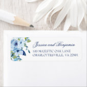 フローラダスティー結婚ブルー差出人住所 ラベル (インサイチュ)