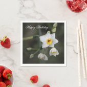 フローラダフォディル誕生日 スタンダードカクテルナプキン (インサイチュ)