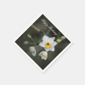フローラダフォディル誕生日 スタンダードカクテルナプキン (角)