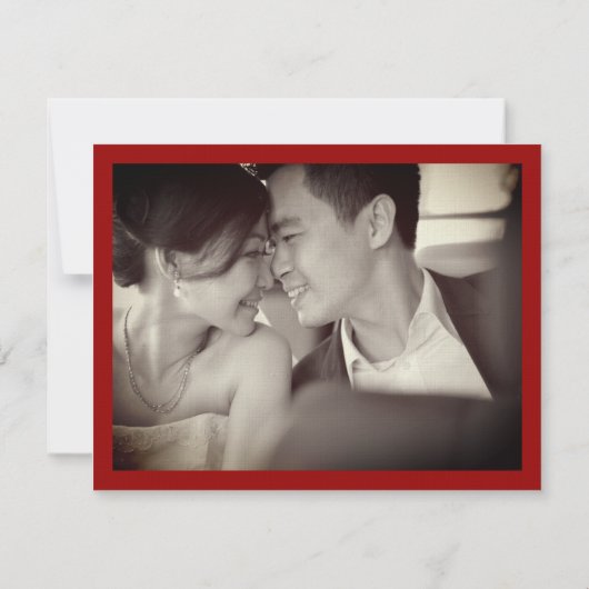 フローラダブル中国のハピネス結婚の感謝 ノートカード (裏面)