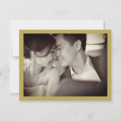 フローラダブル中国のハピネス結婚の感謝 ノートカード (裏面)