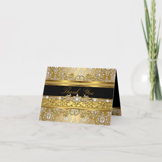 フローラダマスクサンキューカード サンキューカード (正面)