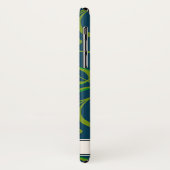 フローラダマスクスンフラワーボホーネイビーブルーフォークアート Case-Mate iPhoneケース (裏面/左)