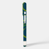 フローラダマスクスンフラワーボホーネイビーブルーフォークアート Case-Mate iPhoneケース (裏面 / 左)