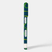 フローラダマスクスンフラワーボホーネイビーブルーフォークアート Case-Mate iPhoneケース (裏面 / 右)