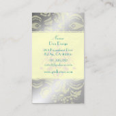 フローラダマスクティール（緑がかった色）/シルバフェイクー 名刺 (裏面)