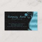 フローラダマスクブルースワール 名刺 (裏面)