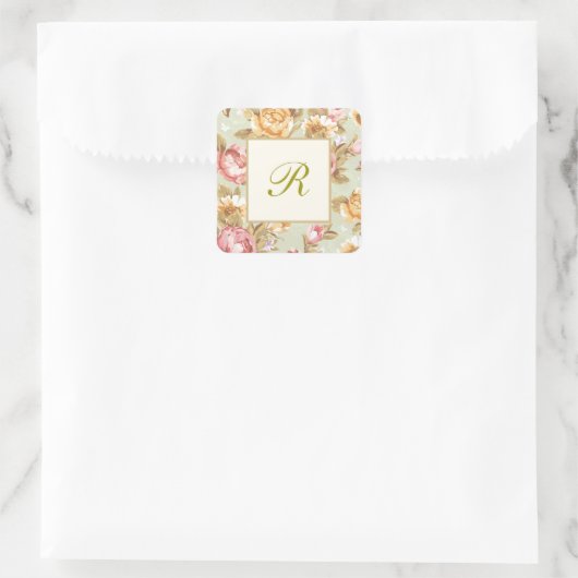 フローラダマスクモノグラム スクエアシール (バッグ)