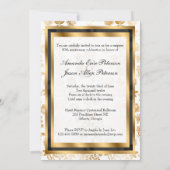 フローラダマスク記念日招待状（弓付き） 招待状 (裏面)