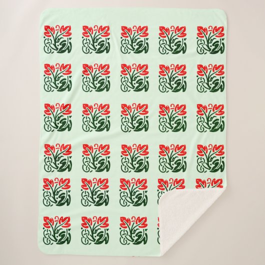 フローラダマスシェルパブランケット シェルパブランケット (正面)