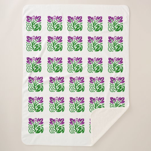 フローラダマスシェルパブランケット シェルパブランケット (正面)