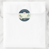 フローラダークグリーン(ロゴ数々の付き感謝してい) ラウンドシール (バッグ)