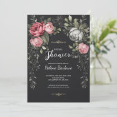フローラダークゴシックブライダルシャワー 招待状 (スタンド正面)