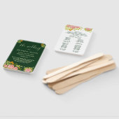 フローラダークネイビー結婚ブルー植物計画 ハンドファン (組立なし)