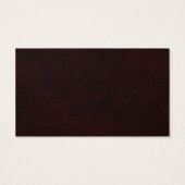 フローラダークレッドゴシックのカスタムウェディングメッセージカード (裏面)