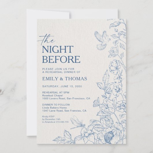 フローラチノイスリーザナイトウィーク招待状 招待状 (正面)