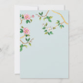 フローラチノイスリーブルーブライダルシャワー 招待状 (裏面)