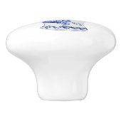 フローラチノイスリーブルーホワイトドラゴンフライジンジャージャー セラミックノブ (側面)