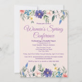フローラチャーチウィメンズリトリートカンファランスまたはイベント 招待状 (正面)