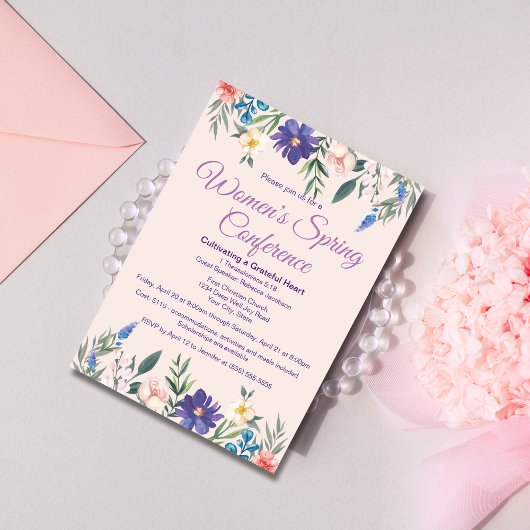 フローラチャーチウィメンズリトリートカンファランスまたはイベント 招待状