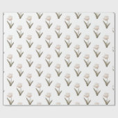 フローラチューリップ手引き赤ちゃんシャワー ラッピングペーパー (フラット)