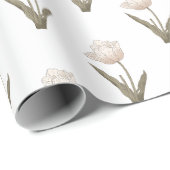 フローラチューリップ手引き赤ちゃんシャワー ラッピングペーパー (ロールコーナー)