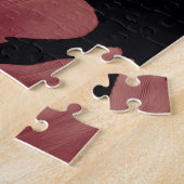 フローラチューリップ、muscari:ヴィンテージシームレス ジグソーパズル (側面)